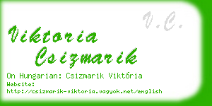 viktoria csizmarik business card